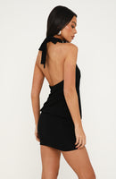 Envy Me Mini Halter Dress Black