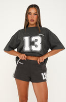 Extra Sweet Lounge Shorts Charcoal