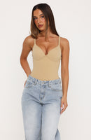 Feel Your Love Bodysuit Nude