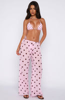 Croatian Coast Pants Pink Polka Dot