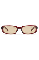 Genevieve Sunglasses Burgundy/Light Orange