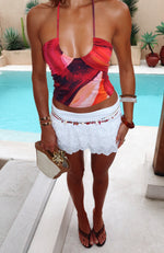 Ocean Obsessions Halter Top Sunset Petal