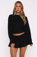 Fall For Me Mini Skort Black