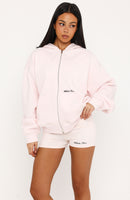 Little Daydream Zip Front Hoodie Icy Pink