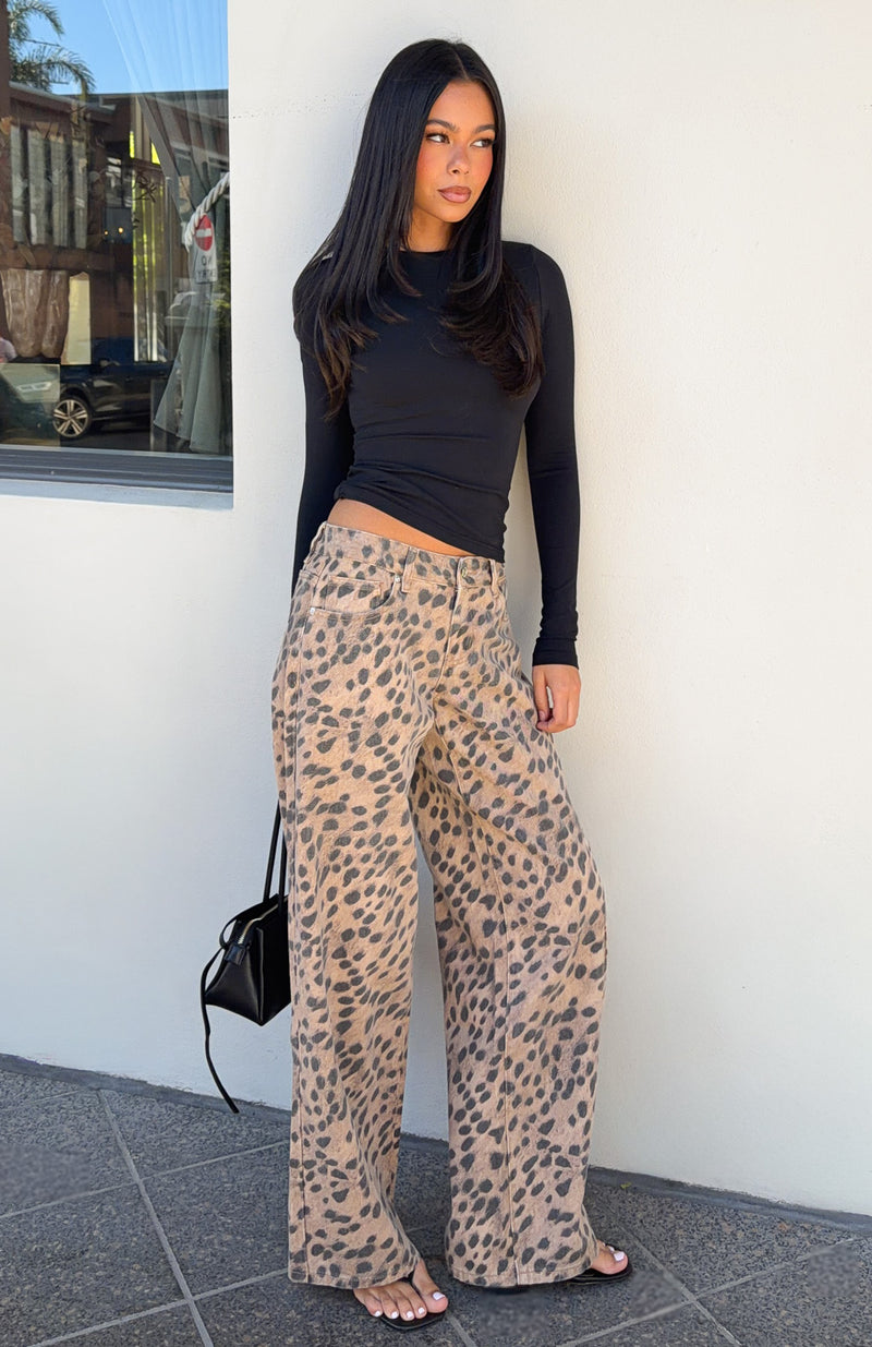 Maeve Low Rise Wide Leg Jeans Bambi