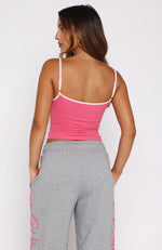 Lucky Thirteen Shaya Singlet Hot Pink