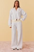 On Cloud Nineteen Nikola Boxy Zip Front Hoodie Grey Marle