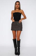 The Right One Mini Skort Charcoal