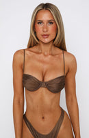 La Pelosa Bikini Top Mocha