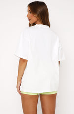 Down To The Wire Oversized Tee White