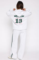 Lucky Thirteen Charise Zip Front Hoodie Grey Marle
