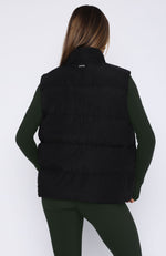 Coastal Walk Puffer Vest Black