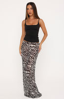Sunday Strolls Maxi Skirt Zebra