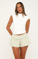 The Blueprint Fold Over Shorts Mint
