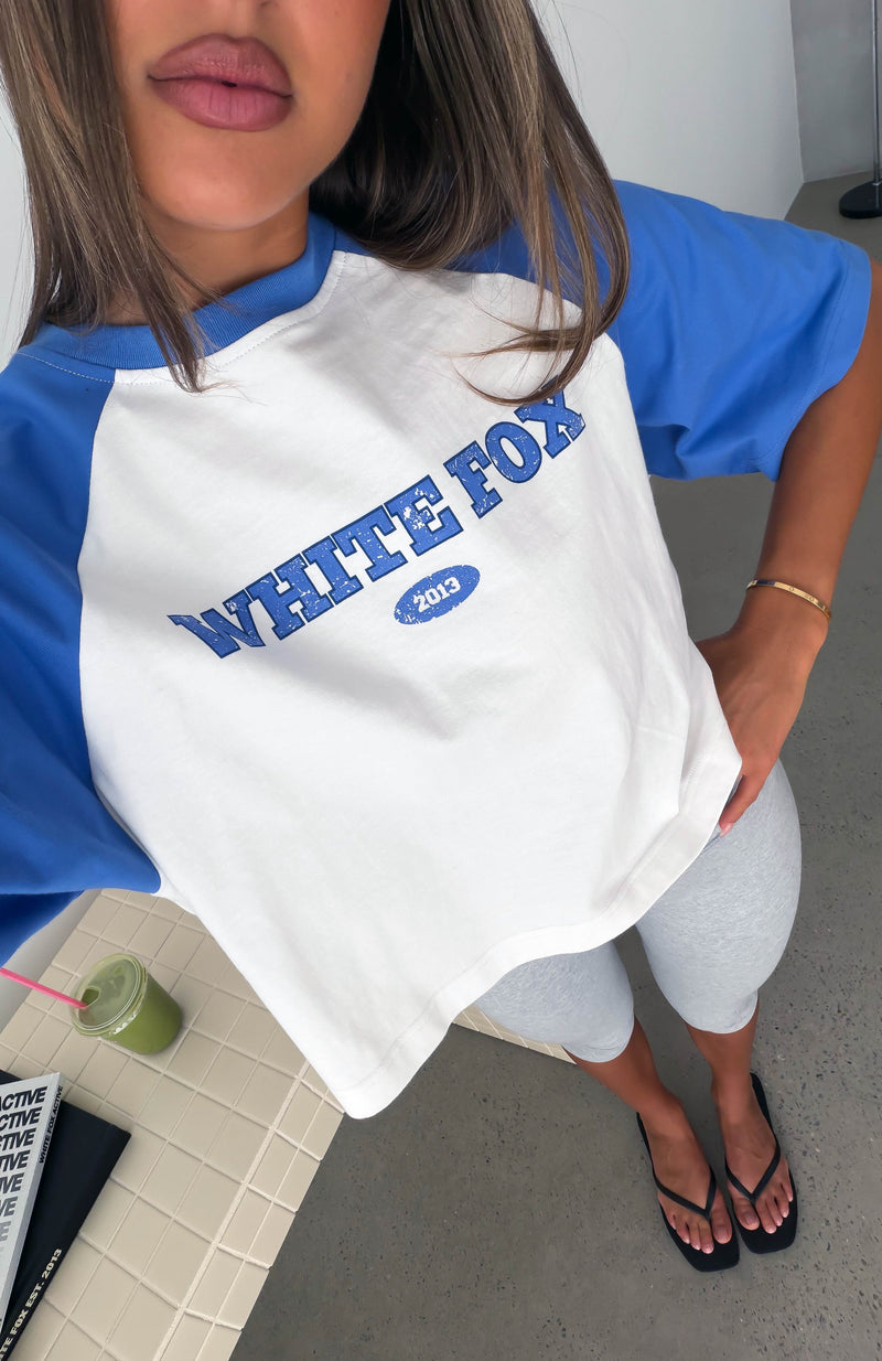 Things You Can't Control Raglan Boxy Oversized Tee White