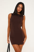Twilight Muse Mini Dress Chocolate