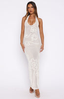 Only You Knit Maxi Dress Off White