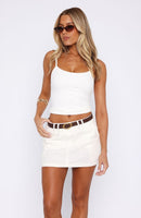 Just Let It Go Singlet White