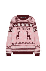 Arctic Fire Knit Sweater Crimson Twist