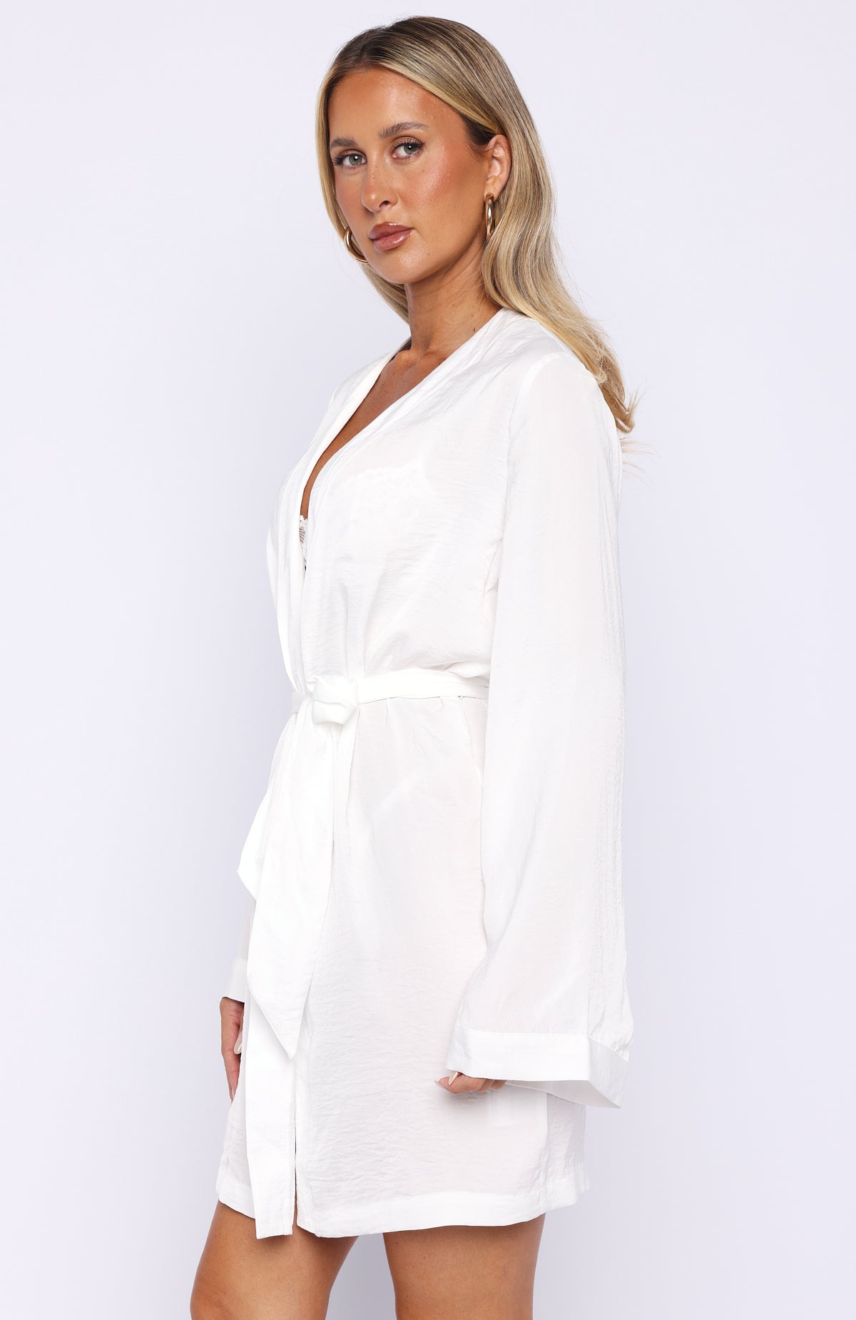 White Robe Party Bridal Party Robe White | White Fox Boutique