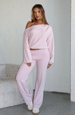 Can't Find The Words Knit Sweater Pink