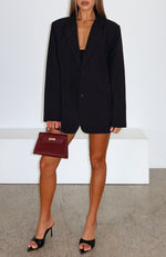 Catch Me Now Oversized Blazer Black