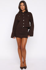 Charlotte Denim Jacket Chocolate Wash