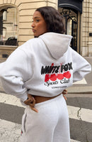 Club 14 Cassie Boxy Hoodie Grey Marle