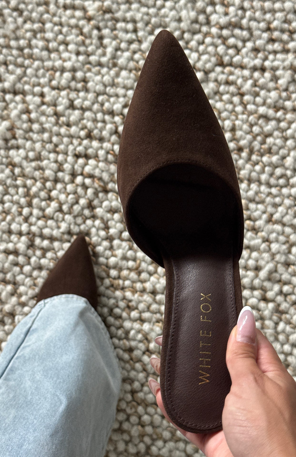 Cyrilla Mules Chocolate | White Fox Boutique