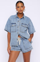 Denim Daydream Shorts Mid Blue