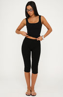 Focus On The Good Capri Pants Black
