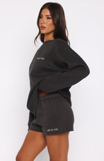 Forever Is Ours Oversized Sweater Charcoal