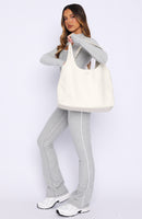 Maxton Nylon Shoulder Bag Cream