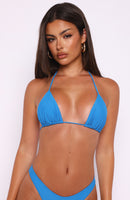 Golden Hour Bikini Top Azure Blue