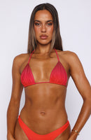 Golden Hour Bikini Top Scarlett Inferno