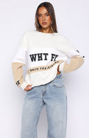 Latest And Greatest Oversized Sweater Neutral