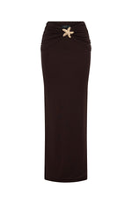 Lil Mermaid Maxi Skirt Chocolate