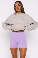 Love You Regardless Bike Shorts Lilac