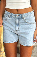Maddy Denim Shorts Mid Blue