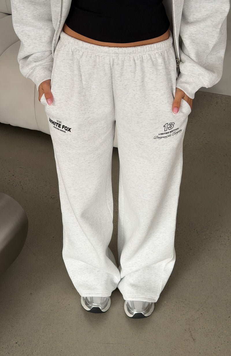 Never Missed Wide Leg Sweatpants Grey Marle