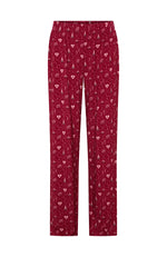 Pillow Talk Printed Long Sleeve Pyjama Set Cherry Noel