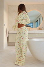 Pillow Talk Printed Long Sleeve Pyjama Set Fruit Salad