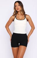 Power Boost Active Tank Cream/Black