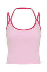 Power Boost Crop Marshmallow/Pink