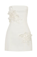 Rendezvous Strapless Mini Dress Cream