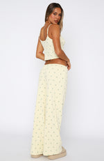 Snuggle Season Pyjama Pants Lemon Floral