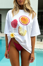So Juicy Oversized Tee White