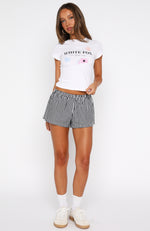 Stop And Stare Baby Tee White