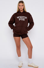 Took The Fall Oversized Hoodie Chocolate