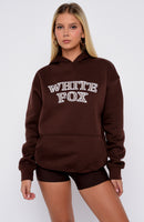 Took The Fall Oversized Hoodie Chocolate
